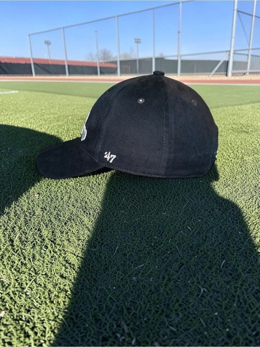 47 Brand Kids Atlanta Braves Pink Glitter A Heart Baseball Cap